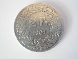 2 Fr. 1901 silber