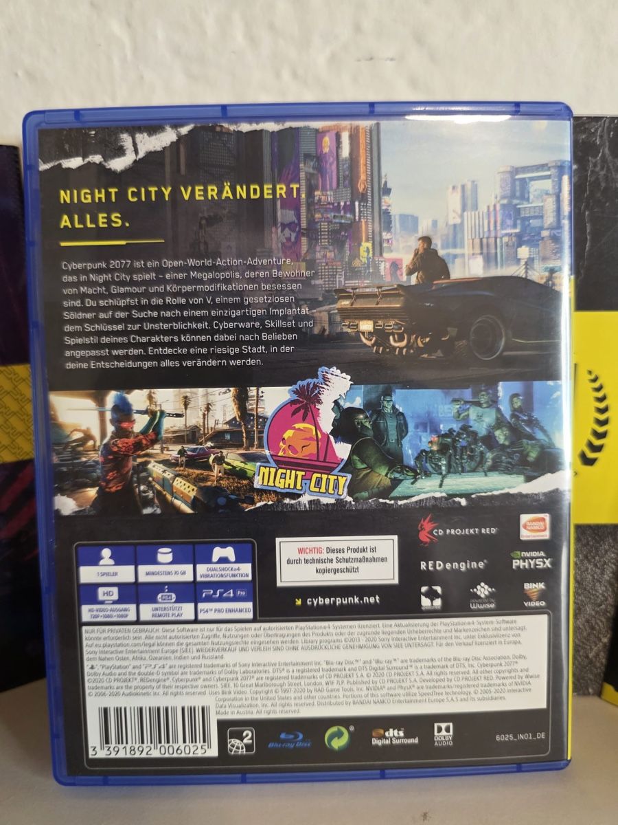 Sony Jeux: PS4/PS5 Cyberpunk 2077 - Video game – D'occasion à Ehrendingen par bubulence 2