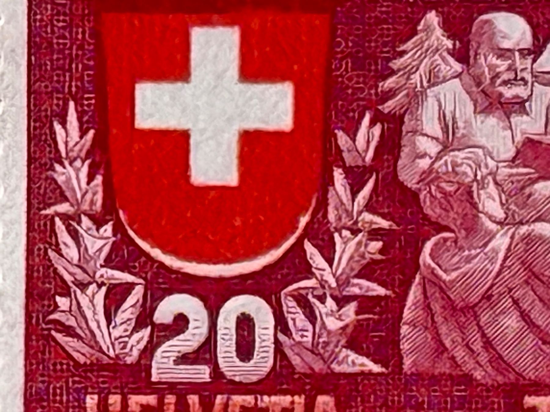 Tutti i francobolli: 220, starke Druckverschiebung, Viererblock, Winterthur – Usato da Aarau venduto da hilde47