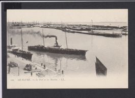 Le Havre   -   alte Ansichtskarte mit Schiff