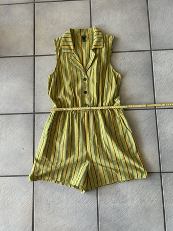 Jumpsuit gestreift Grösse L guter Zustand Baumwolle/Leine
