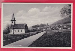 GILLY, L'ÉGLISE ET LE VILLAGE, 23.3.1940