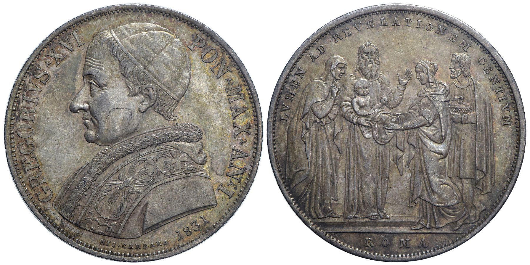 Tutti le monete: Italien, Rom, Scudo 1831 A. I – Usato da Chiasso venduto da Novamarketing