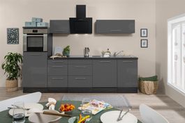 228 Küchenzeile Küchenblock 280cm HO/E/G - Küche Einbauküche