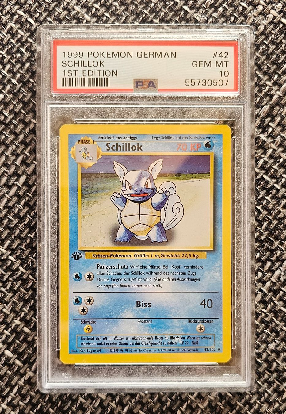 Pokémon Carte collezionabili: Pokemon - Schillok - PSA 10 - Base Set - 1 Edition – Usato da Alpnach Dorf venduto da FrankyFranks