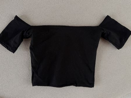 Pull&Bear Black Crop Top - Off Shoulder - Size M
