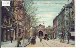 Zürich - Unterer Teil der Bahnhofstrasse - animee