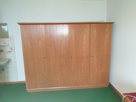 60iger Vintage Schrank, Kleiderschrank 222 x 53 cm/170hoch