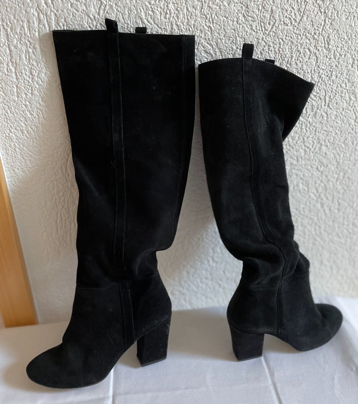 Zara Scarpe da donna: Bottes Zara daim 38 - Talon bloc – Usato da Sugnens venduto da 555madison