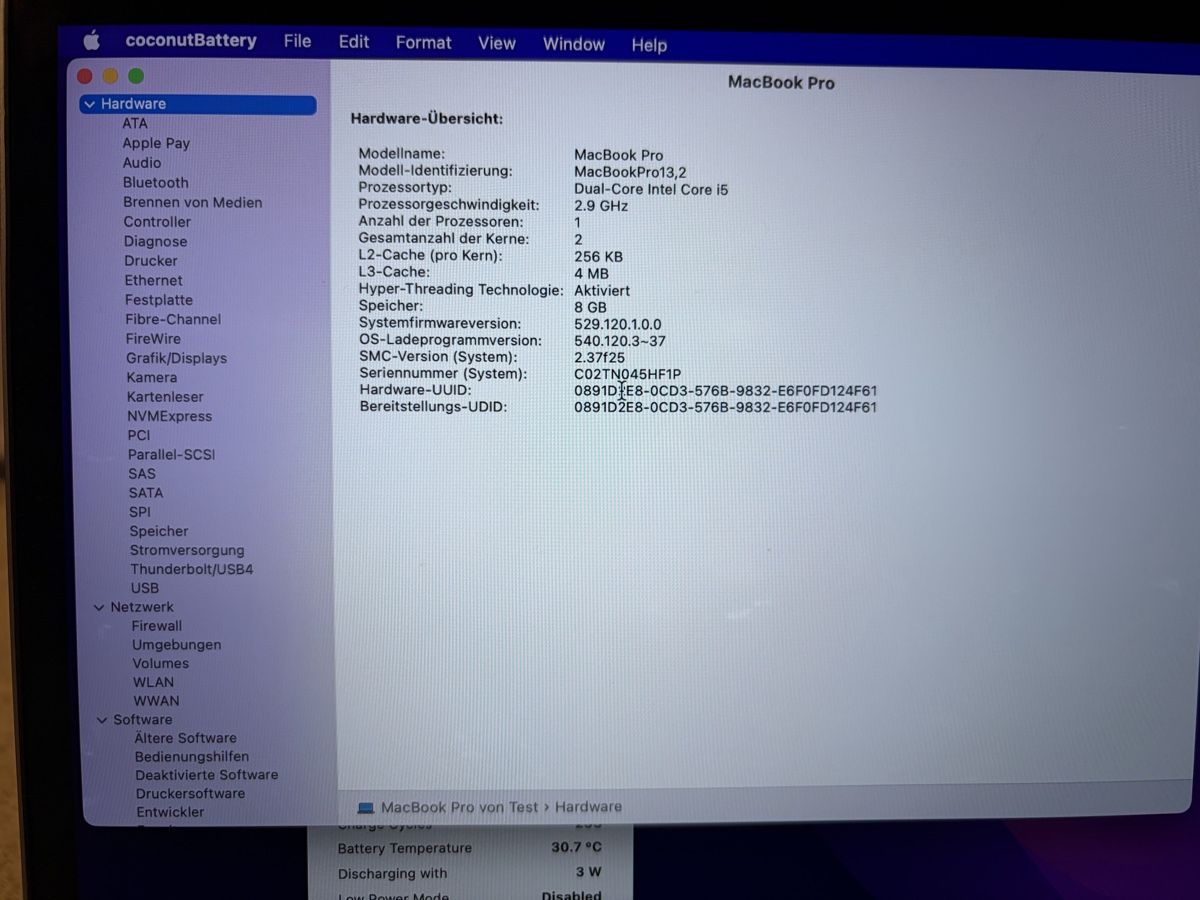 Apple Notebook: Apple Macbook Pro 13“ Touchbar 2017 – Usato da Visperterminen venduto da lgresell 2