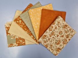 Lot de 7 tissus en coton style vintage automne 🍂30x35cm