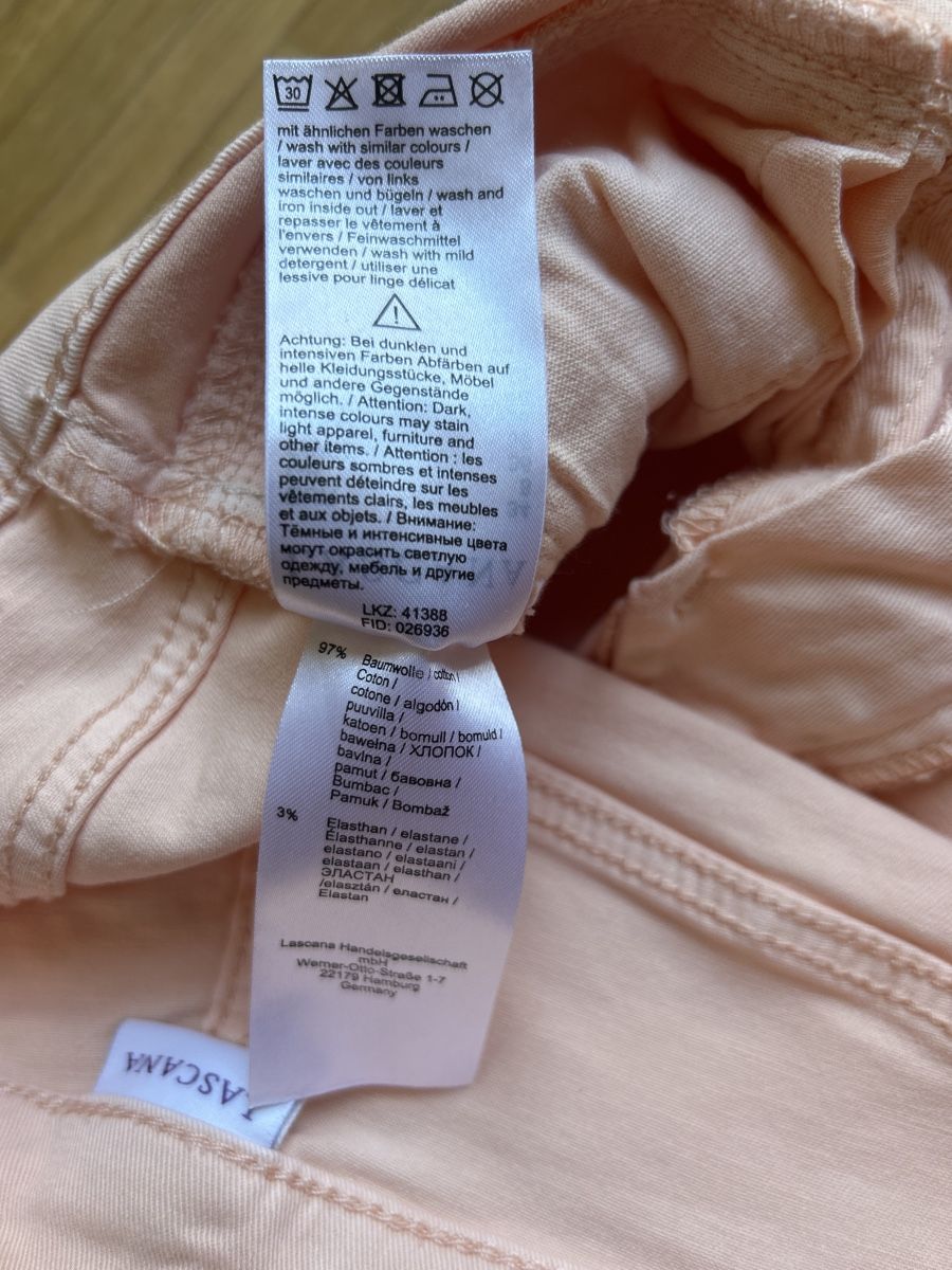 Lascana Pantaloni: Lascana lachsfarbene Hose Gr. 34 – Usato da Winterthur venduto da turmalina15 3