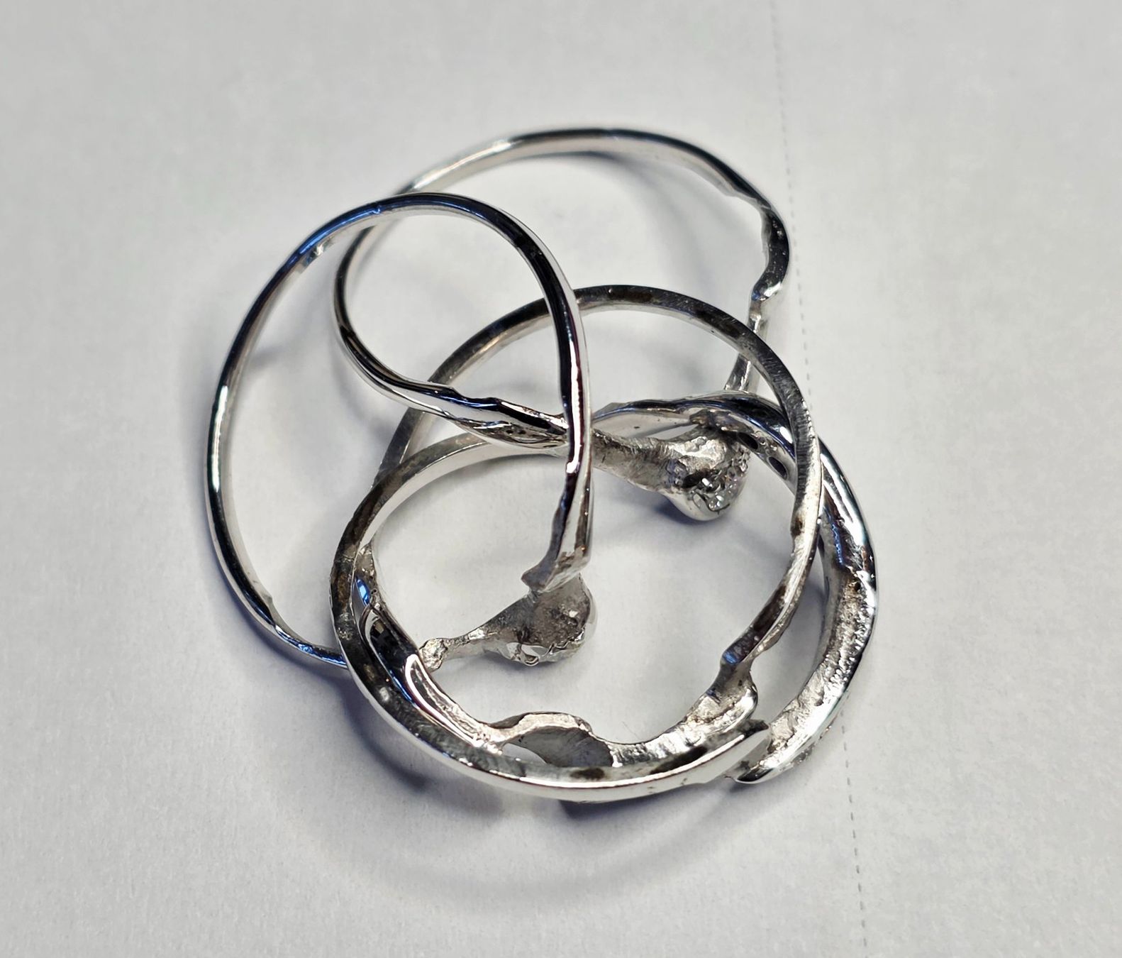 Anelli: Moissanites in Silber Fingerring – Nuovo (secondo la descrizione) da Zürich venduto da benedikt12 9