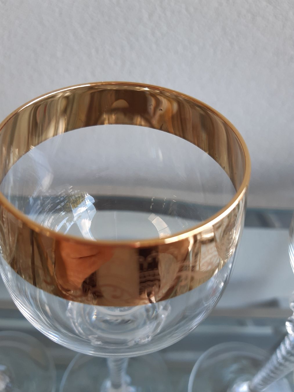 Gläser: schöne Weingläser mit Goldrand, 6-er set – Gebraucht aus Matzingen von mes84 4