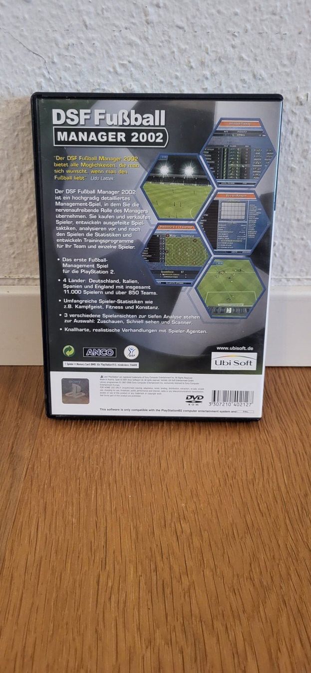 Sony Giochi: PS2 - DSF Fussball Manager 2002 – Usato da Münsingen venduto da DigitaleSpielecke 1