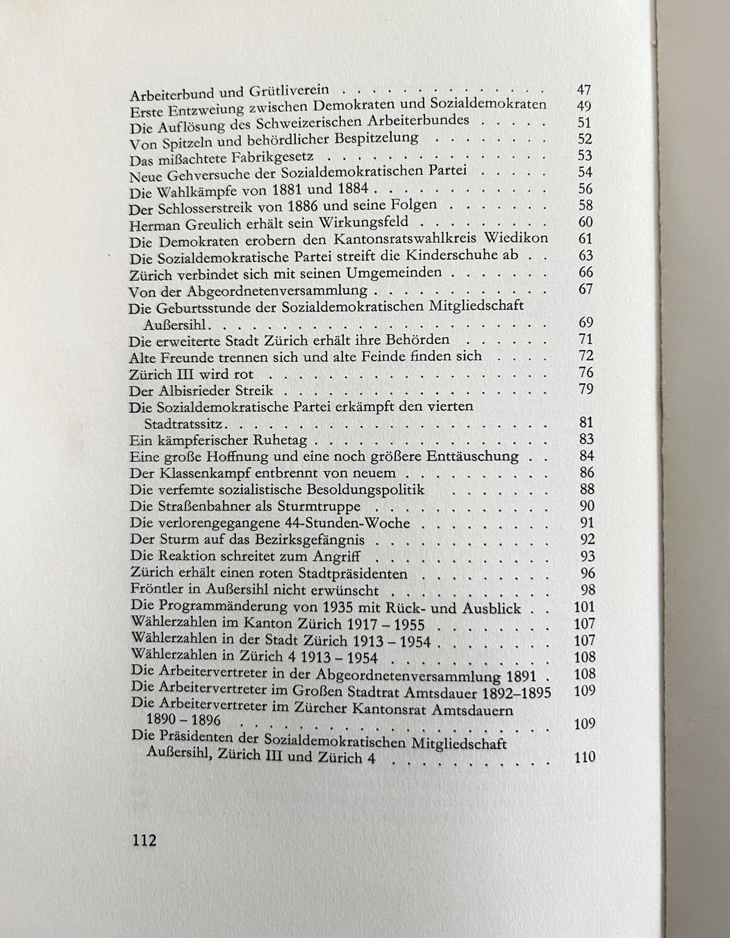 Bücher: ZÜRCHERISCHE ARBEITERBEWEGUNG 1950 – Gebraucht aus Zürich von Domus09 2