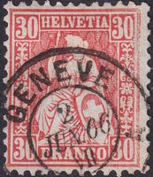 Nr.33 (Sitzende) Luxusstück von GENEVE: 2.JAN.66 Kat: 60.-++