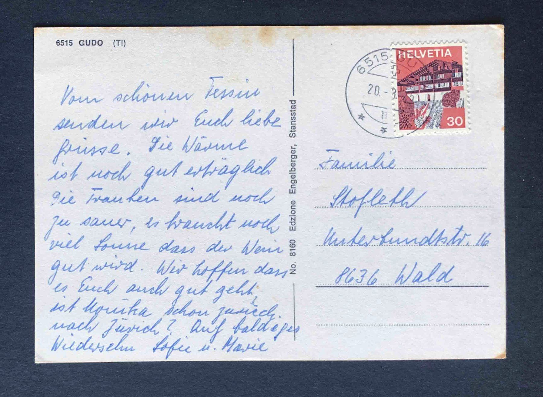 Cartoline postali: AK GUDO TI – Usato da Goldau venduto da artelier1 1