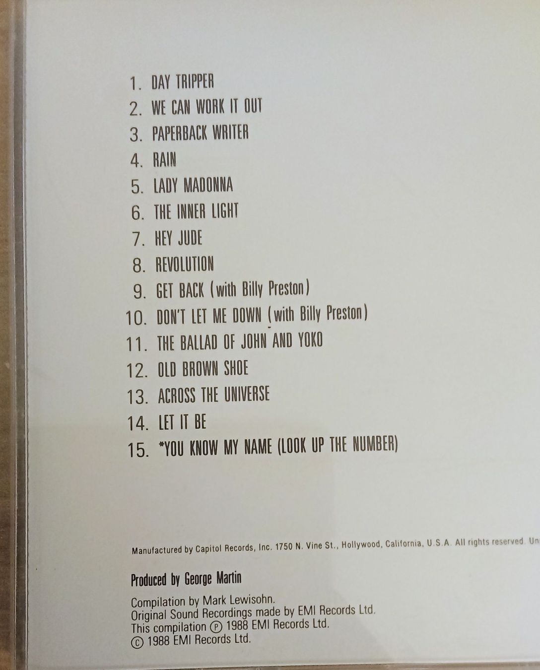 CD: The Beatles  – Usato da Liebefeld venduto da CD-Urs 1
