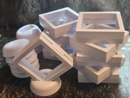 10x Präsentation Defekt Box Schmuck Edelstein Geschenk Folie