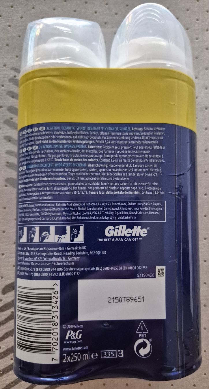 Gillette Cura del viso: Gillette Rasierschaum 2x – Nuovo e nell'imballaggio originale da Rüti ZH venduto da ste1980 1