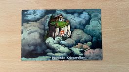 Alte Ansichtskarte Drohende Kriegswolken 1916