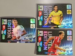 3 seltene Adrenalyn XL Karten 2013 / 2014 (mit CR7)