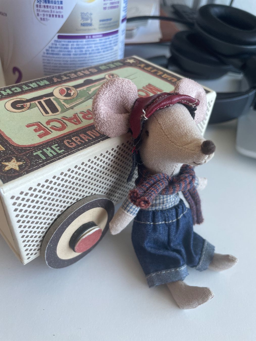 Maileg Giocattoli: Maileg Retired Racer Mouse & Box – Usato da Zug venduto da jia_2zsd