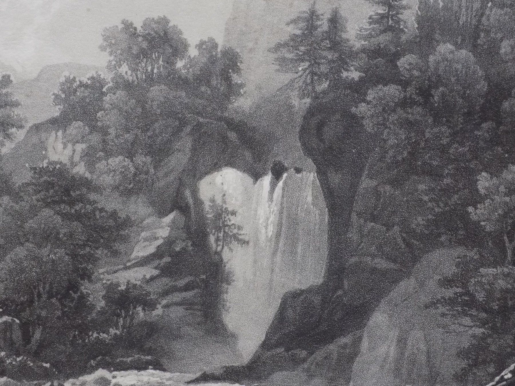 Gravures: Reichenbachfall Berner Oberland Aquatinta – D'occasion à Risch par Antikfee 8