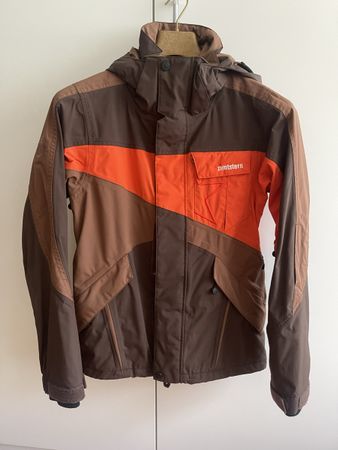 Skijacke Zimtstern braun orange Grösse S guter Zustand