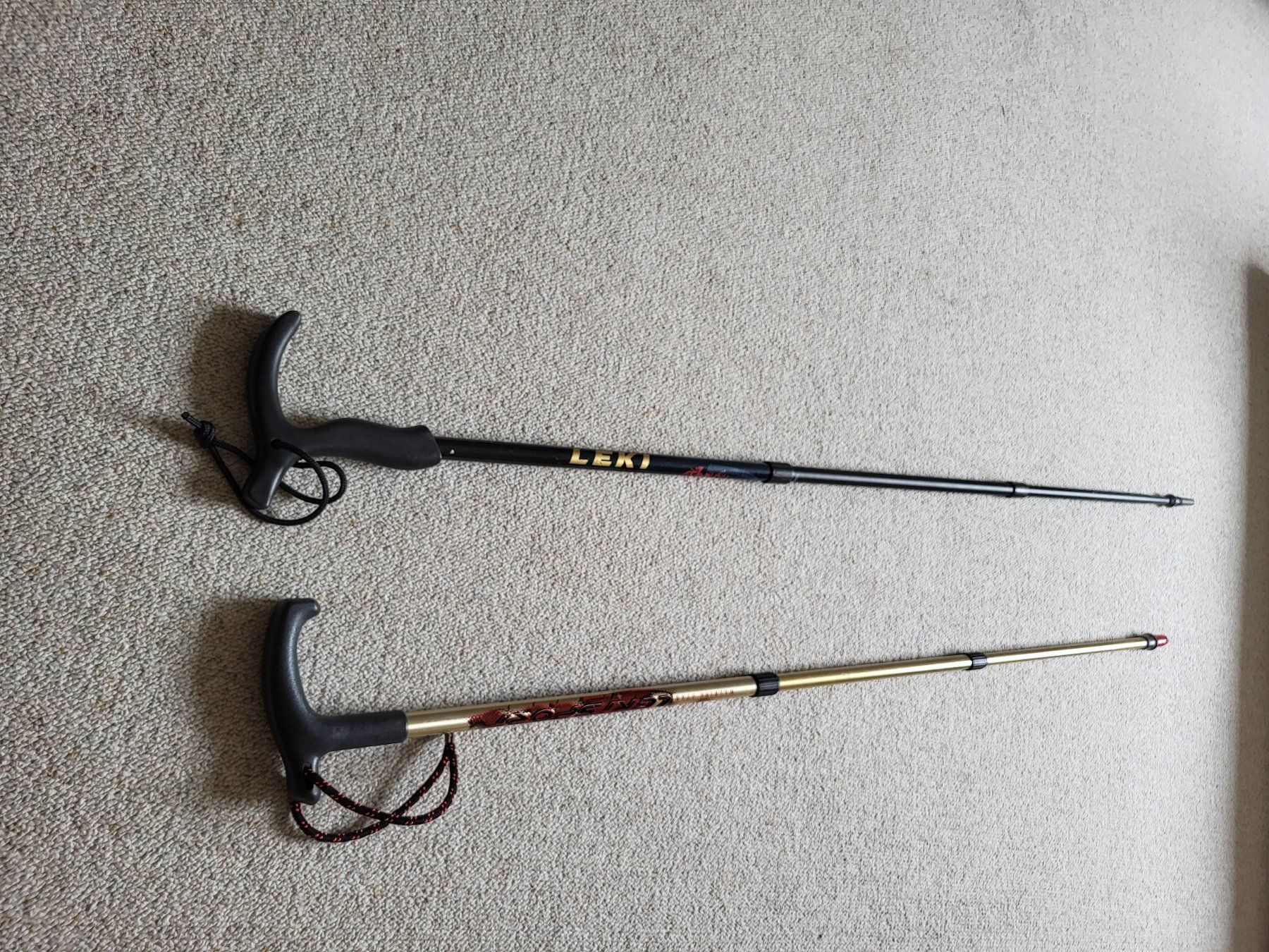Kletterausrüstungen: 2x Wanderstöcke (hiking sticks) – Gebraucht aus Wettingen von  6
