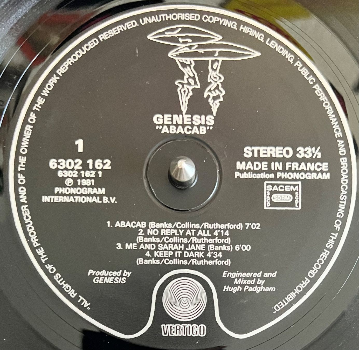 Schallplatten: GENESIS  -  abacab /  Vinyl - LP – Gebraucht aus Horw von Belowzero0 4
