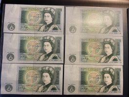 Royaume Uni Billets One pound
