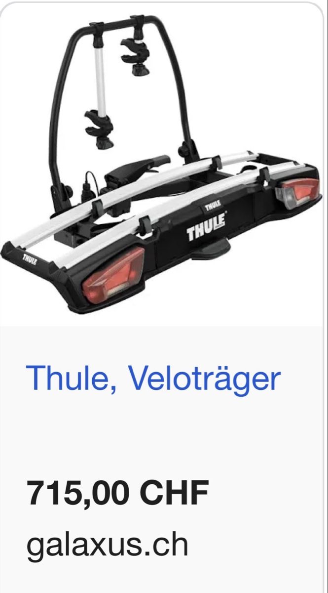 Thule Rimorchi: Thule Velospace XT2 wie neu – Usato da Egerkingen venduto da pat_pl7m