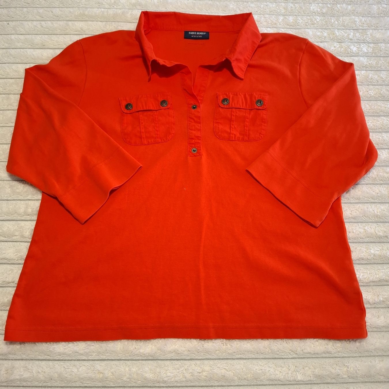 Saint James Haut / Tunique Rouge Vif - Taille L (Neu (gemäss ...