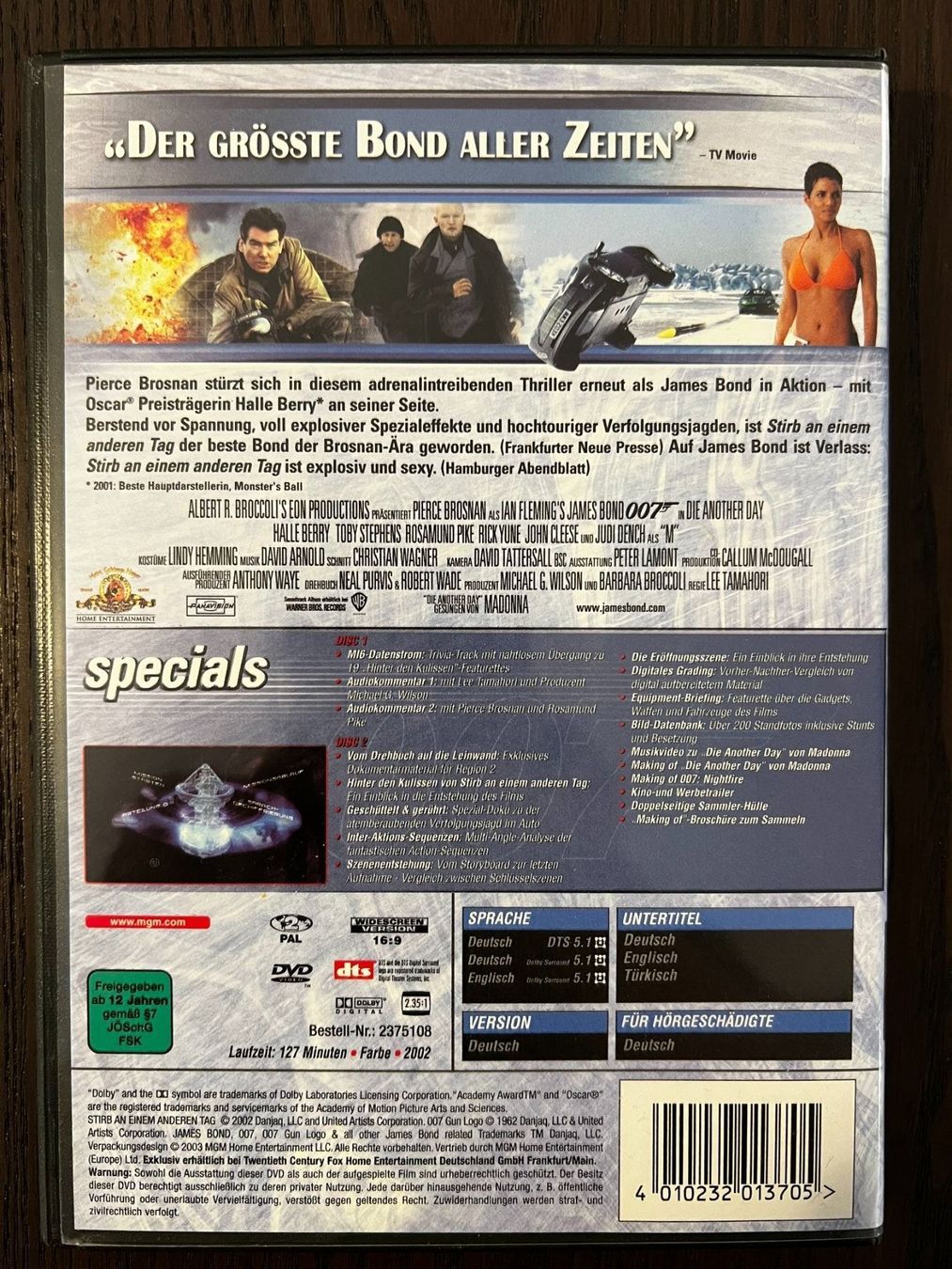 Alle DVDs: 007 Stirb an einem anderen Tag – Gebraucht aus Zürich von FilmFreunde 1