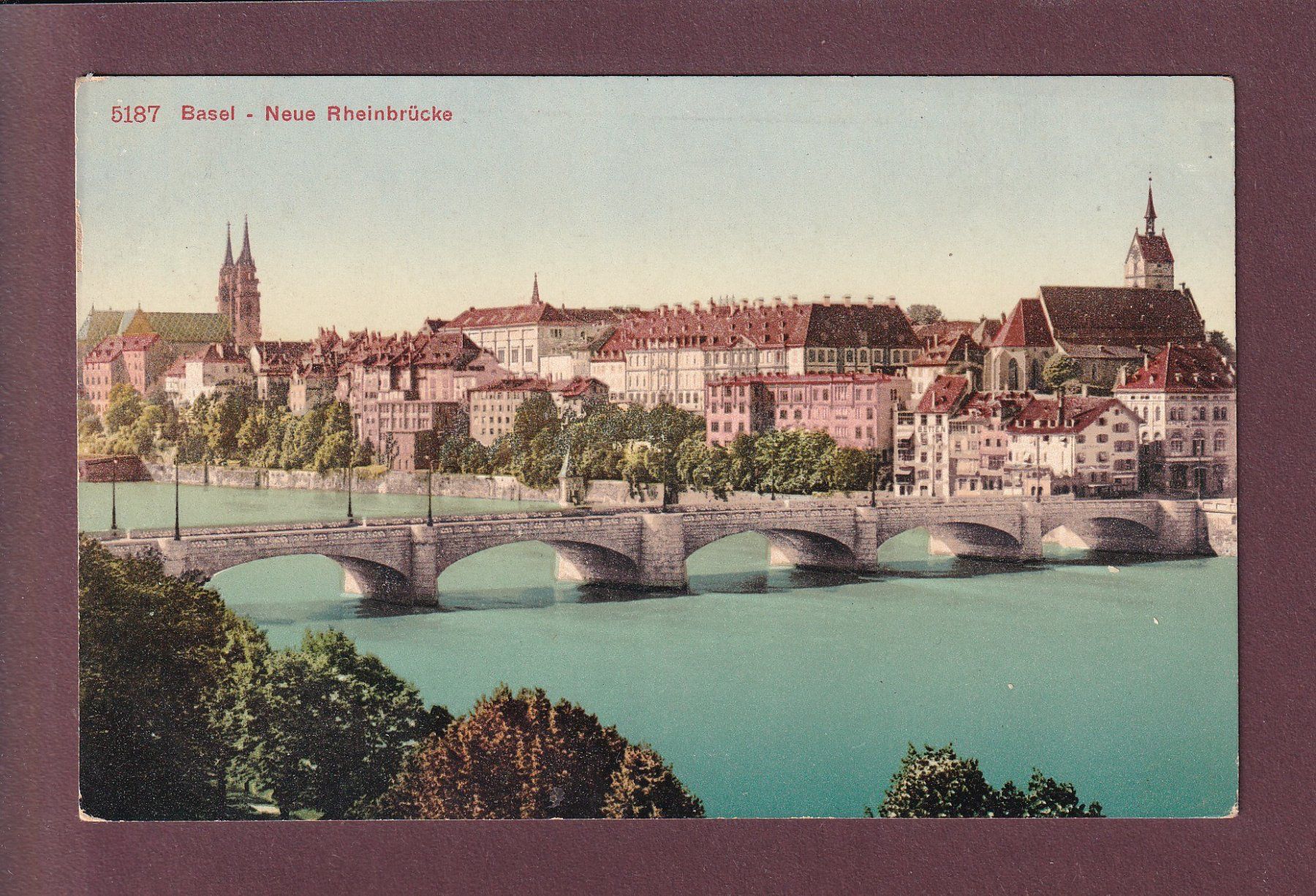 Cartoline postali: BASEL - Neue Rheinbrücke – Usato da Pully venduto da nicecards
