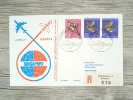 TR100 Enveloppe + Timbre  Suisse 1969