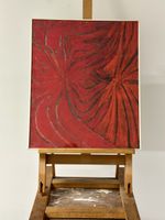 Pastel, abstrait,art moderne signé Lison Favarger 1989.
