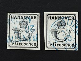 Hannover Mi-Nr. 17 x-y gestempelt sehr Selten