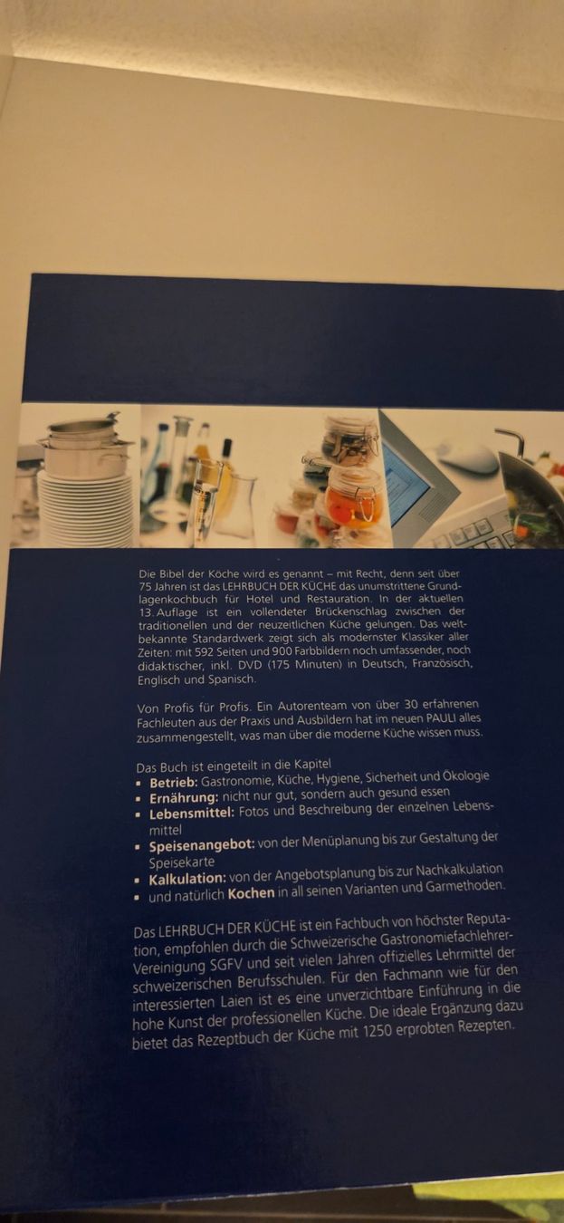 Bücher: Buch:  Pauli Lehrbuch der Küche – Gebraucht aus Bremgarten b. Bern von Marge7979 2