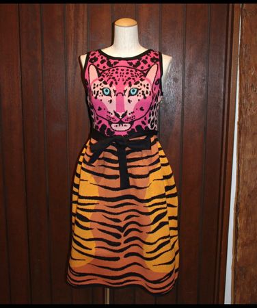 Exclusive dress MANOUSH leopard print/ Robe leopard