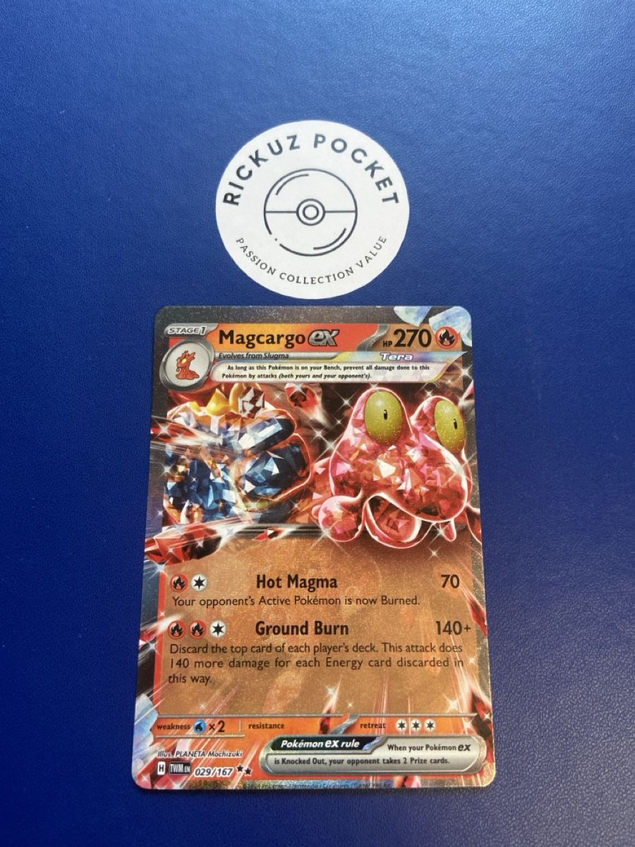 Pokémon Carte collezionabili: Magcargo Ex #29 Pokemon Twilight Masquerade – Usato da Montagnola venduto da Rickuz