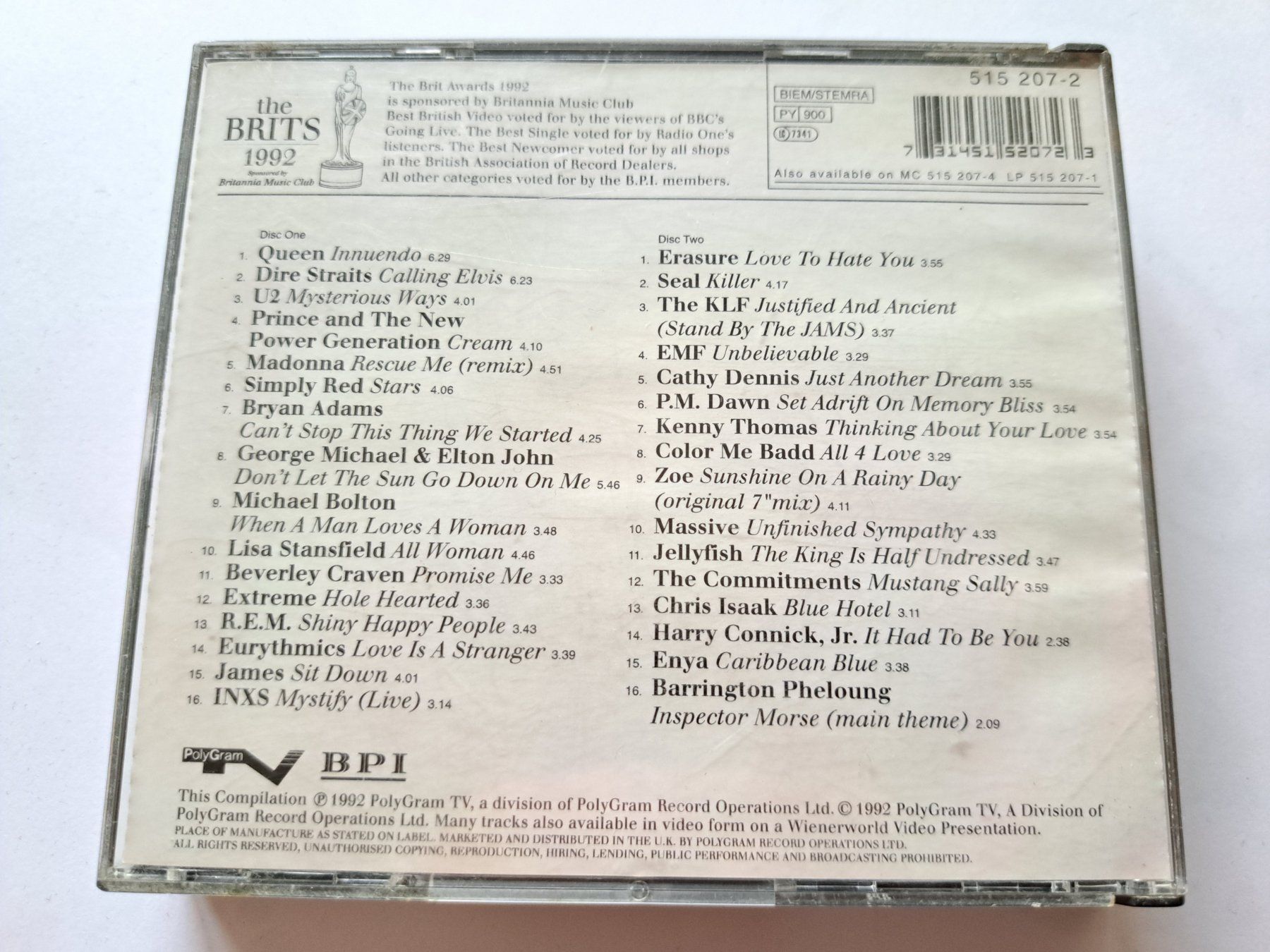 CDs: Cd The Awards of 1992  – D'occasion à Pully par bro_n52j 2