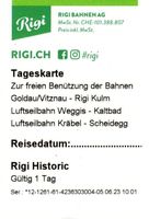 1x Rigi Tageskarte gültig bis 31.12.2027