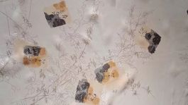 5 Seidenstoffe 120x35cm aus Kyoto 100% Seide