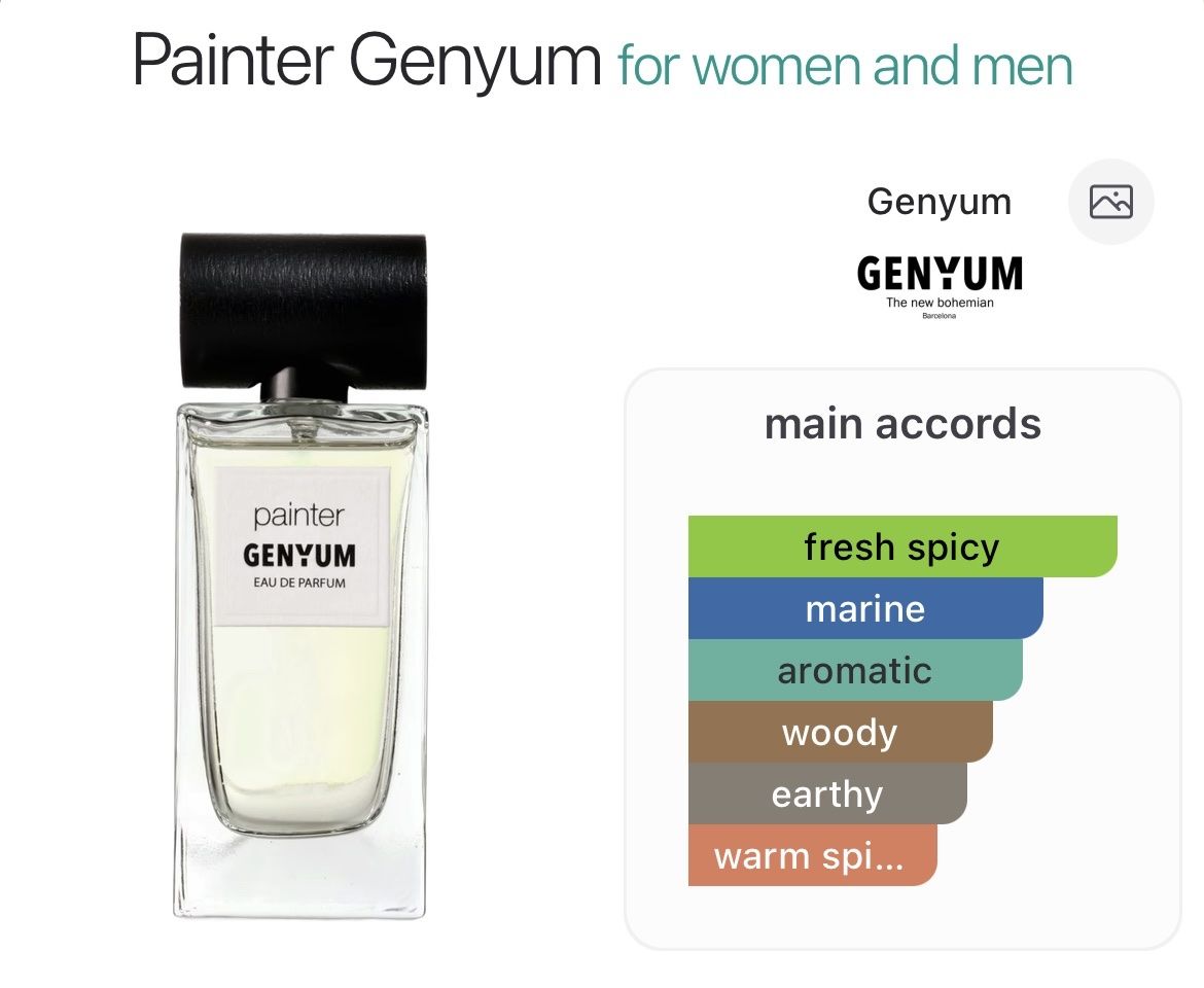 Parfum & Eau de Toilette: NICHE - 10ml EDP Painter by Genyum (decant) – Gebraucht aus Genève von StaceyH 4