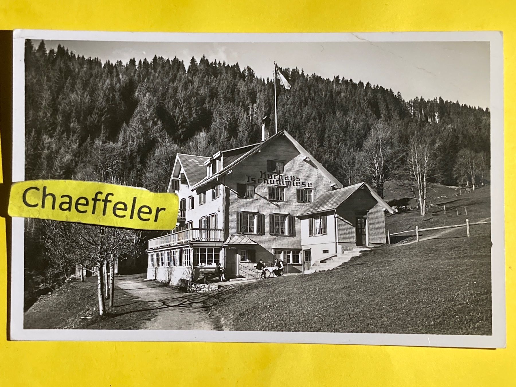 Cartoline postali: Flumserberg. Kurhaus Tschudiwiese – Difettoso da Zürich venduto da Chaeffeler