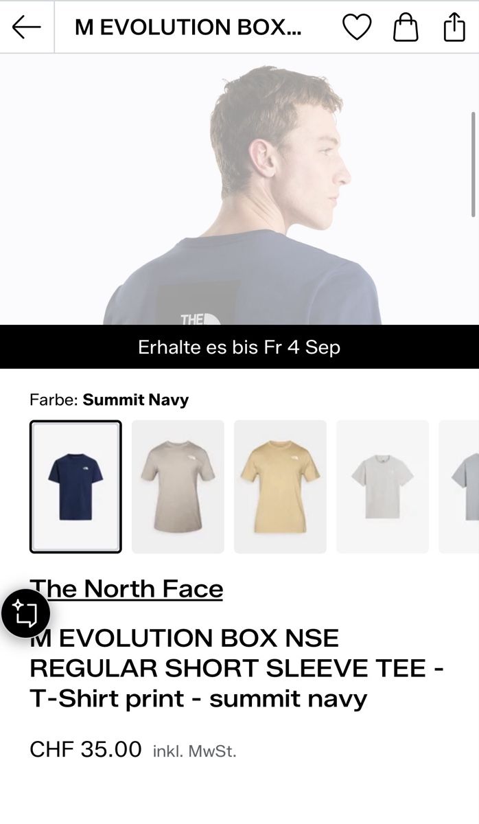North Face T-shirt: North Face Tshirt – Nuovo e nell'imballaggio originale da Zürich venduto da zuerich.a 2
