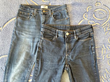 2 Jeans Denizen Levi's und & Denim Grösse 152 blau
